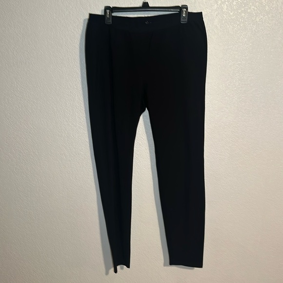Eileen Fisher Black Pull On Pant - Picture 1 of 11